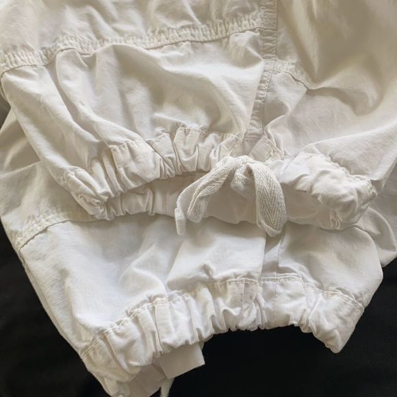 🆑️White Drawstring Cotton Capri Pant - Picture 6 of 10